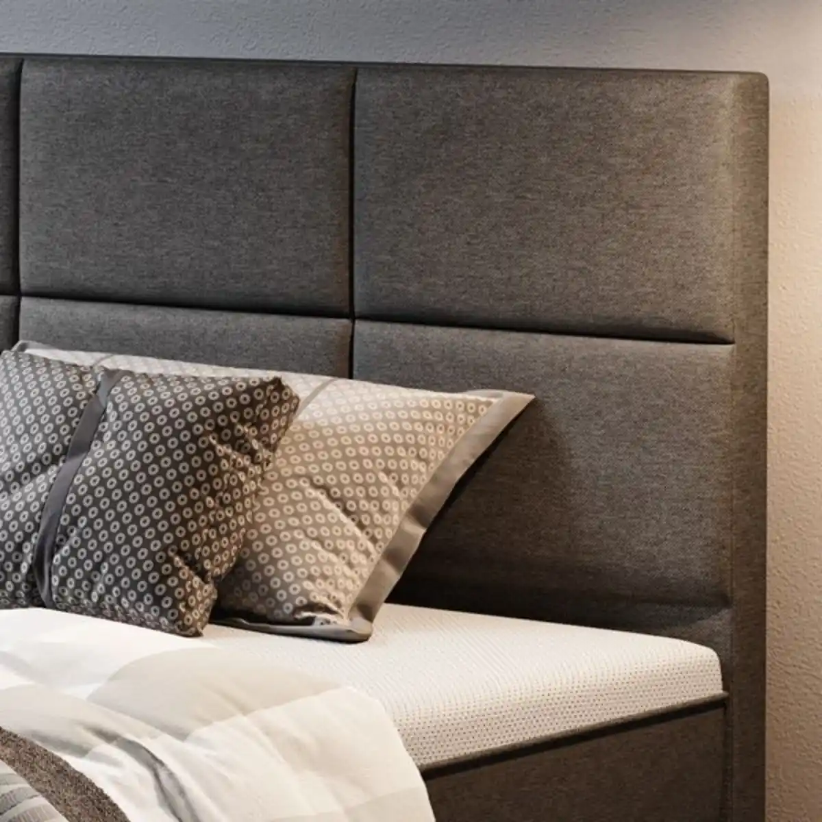 Bild 4 von Boxspringbett ROTTERDAM PLUS mit Taschenfederkernmatratze, ca. 180 x 200 cm – Anthrazit
