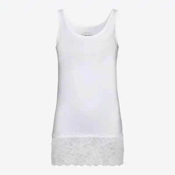 Bild 2 von Damen-Longtop mit Spitze am Saum