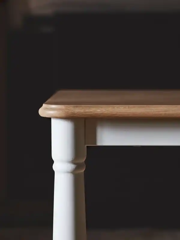 Bild 3 von DANDERYD / SKOGSTA Tisch und 4 Stühle, Eichenfurnier weiß/Akazie, 130 cm