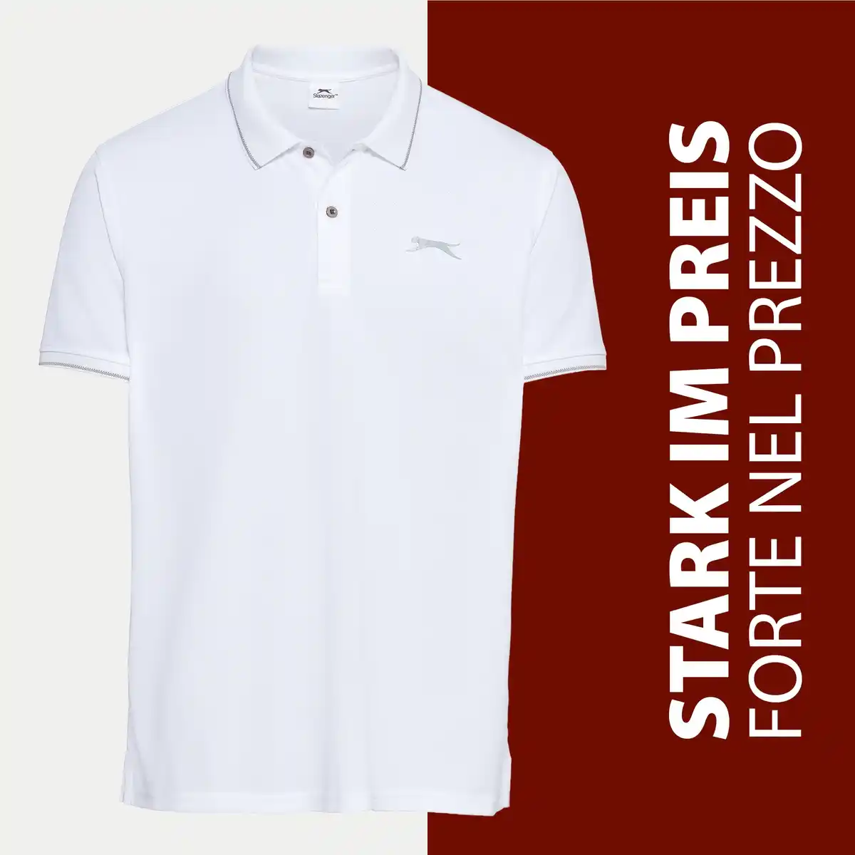 Bild 1 von Slazenger Herren-Funktions-Poloshirt mit Knopfleiste