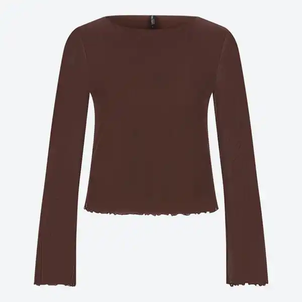 Bild 2 von Damen-Langarmshirt mit Trompetenärmeln