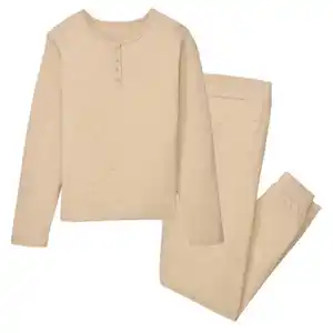 UP2FASHION WOMEN Damen Pyjama, Hellbeige, S 36/38