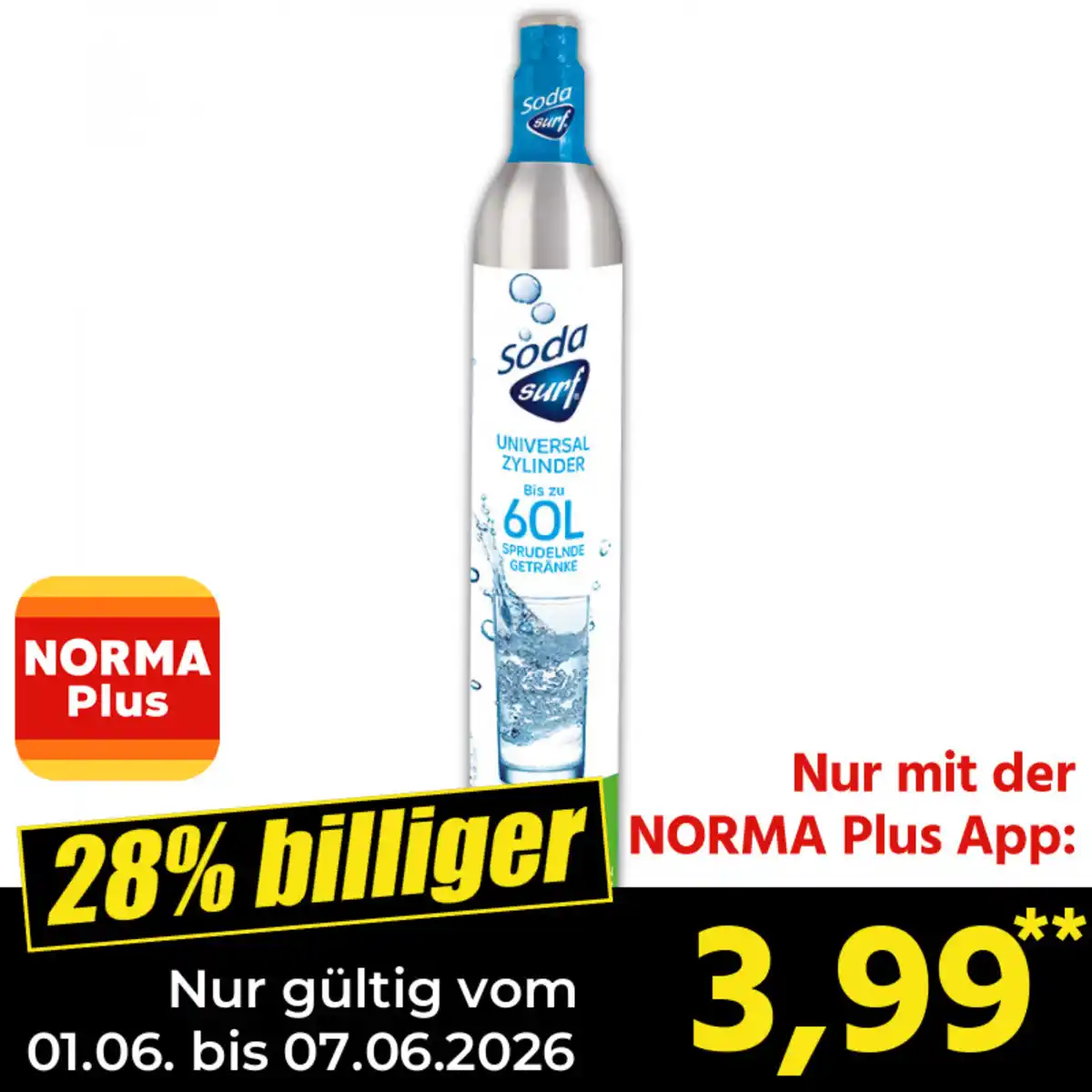 Bild 1 von Soda Surf CO2 Kohlensäurezylinder