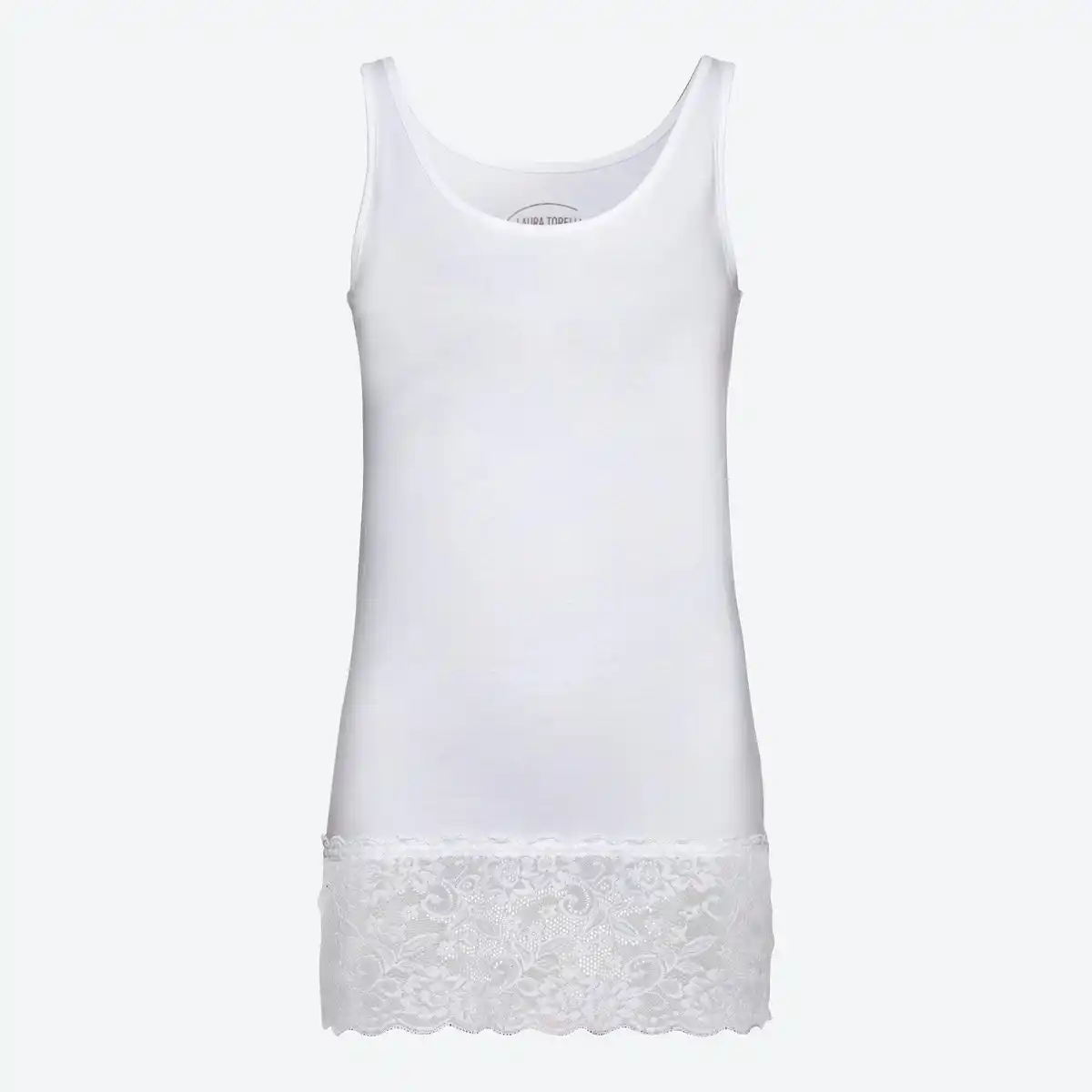 Bild 3 von Damen-Longtop mit Spitze am Saum