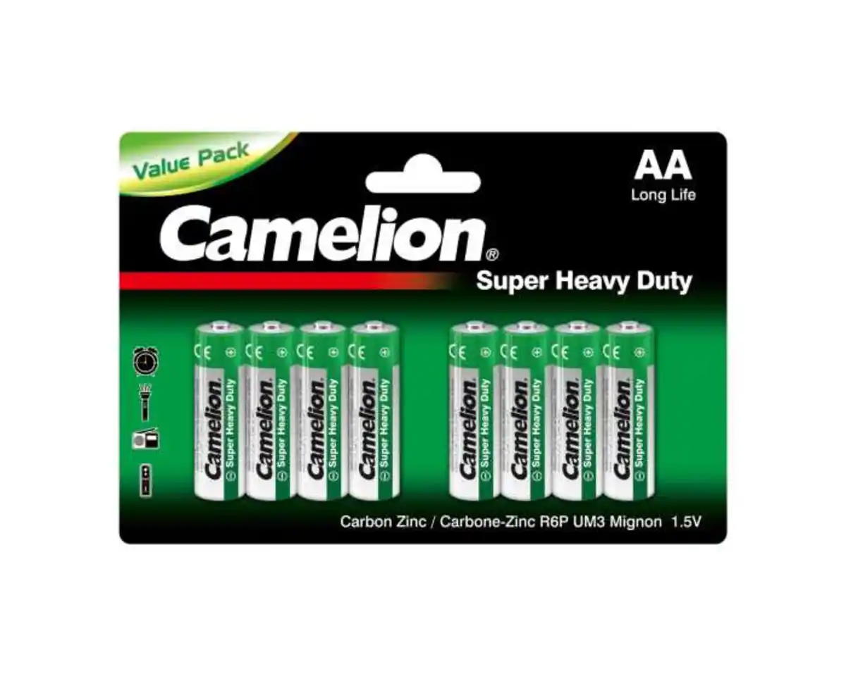 Bild 1 von Camelion AA/R6 Batterie Super Heavy Duty 1,5V, 8 Stück