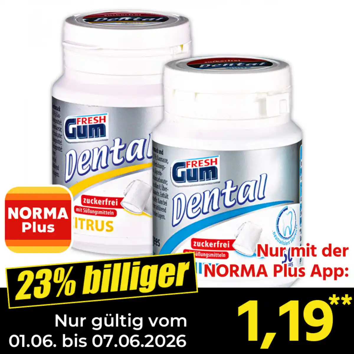 Bild 1 von Fresh Gum Dental Kaugummis