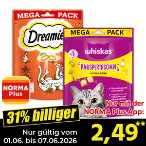 Whiskas/Dreamies Snacks XXL