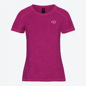 Damen-Funktions-T-Shirt im Space-Dye-Design