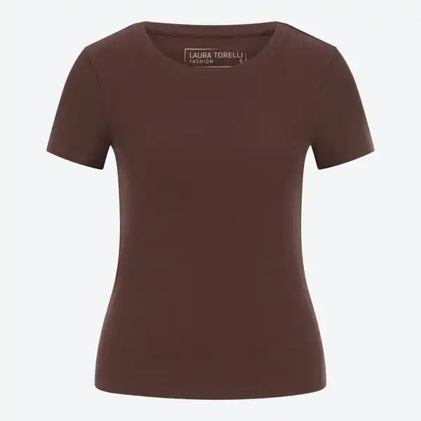 Bild 3 von Damen-T-Shirt in geripptem Design
