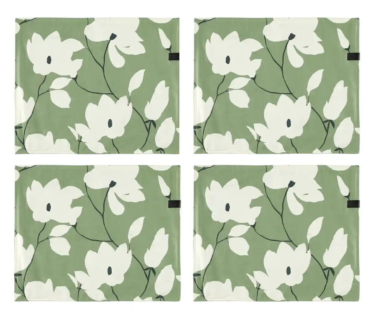 Bild 1 von SCHÖNER WOHNEN-Kollektion, 4 Tischsets, khaki-floral