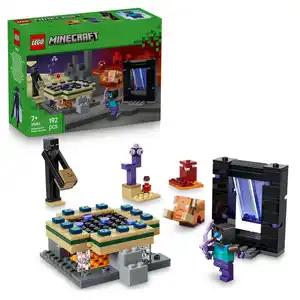 LEGO Minecraft 21584 Reise durch Nether und Endportal, Spielzeug ab 7, 1 Stk