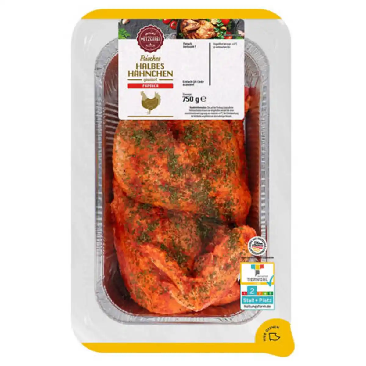 Bild 1 von MEINE METZGEREI Halbes Hähnchen gewürzt 750 g