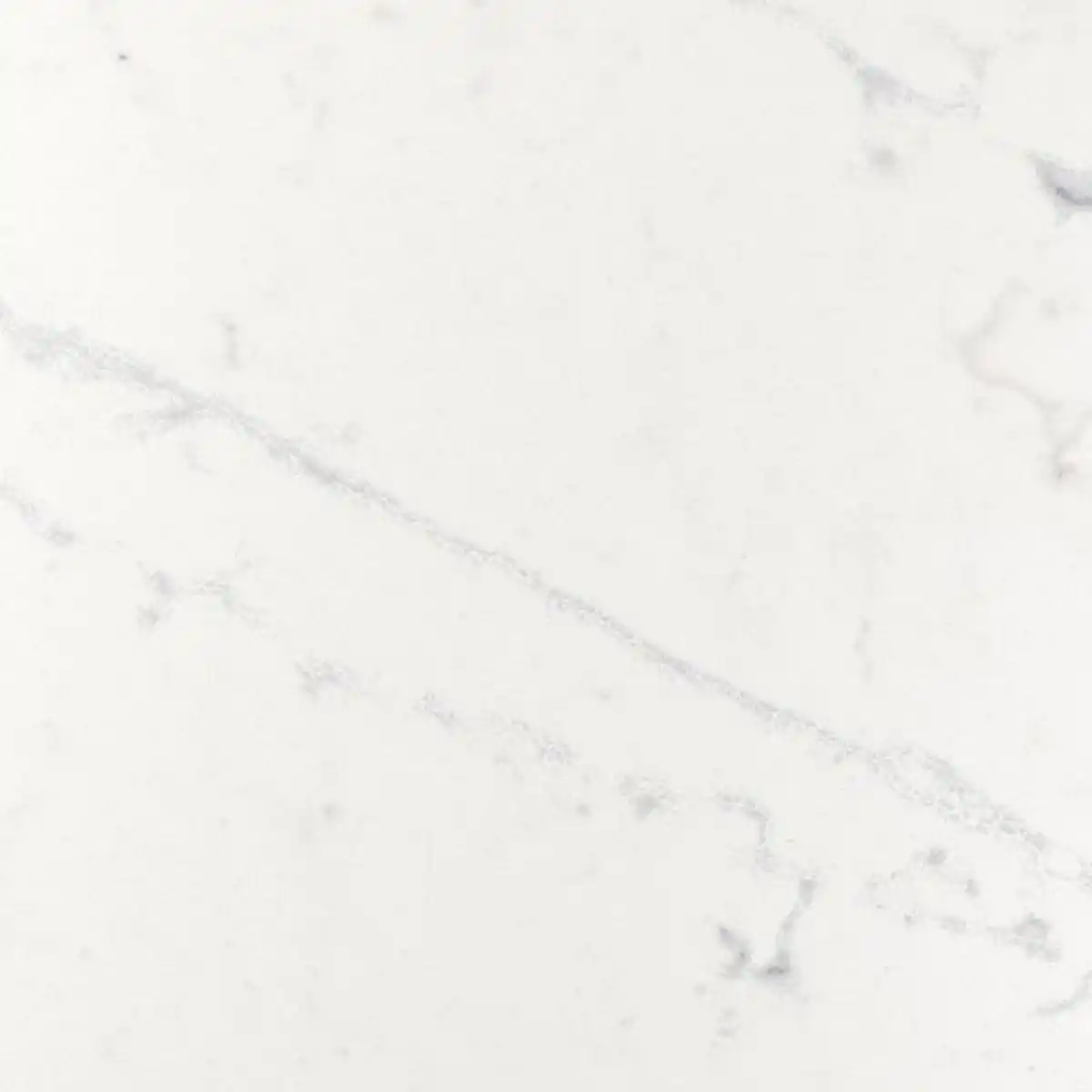 Bild 3 von KASKER Maßarbeitsplatte, weiß/hellgrau marmoriert/Quarzkomposit, 1 m²x2.0 cm