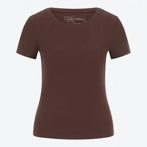 Bild 2 von Damen-T-Shirt in geripptem Design