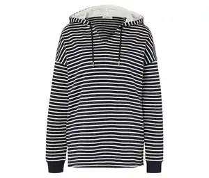Hoodie, dunkelblau gestreift