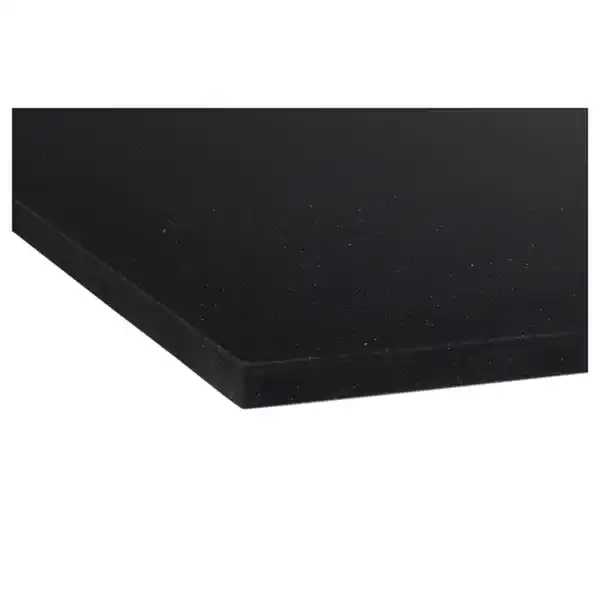 Bild 2 von KASKER Maßarbeitsplatte, schwarz Steinmuster/Quarzkomposit, 1 m²x2.0 cm