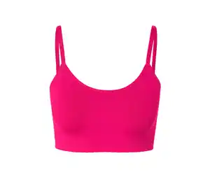 Seamless-Bustier mit Spitze, fuchsia