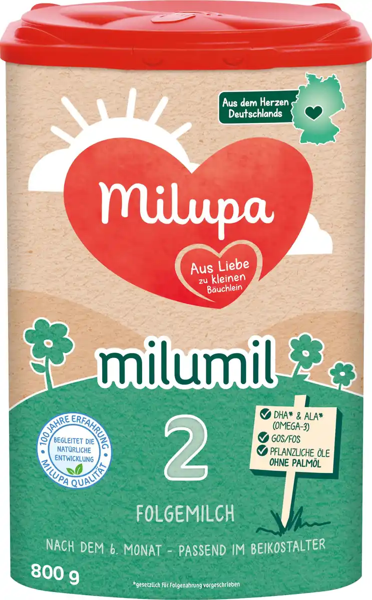 Bild 1 von Milupa Milumil 2 Folgemilch, 800 g