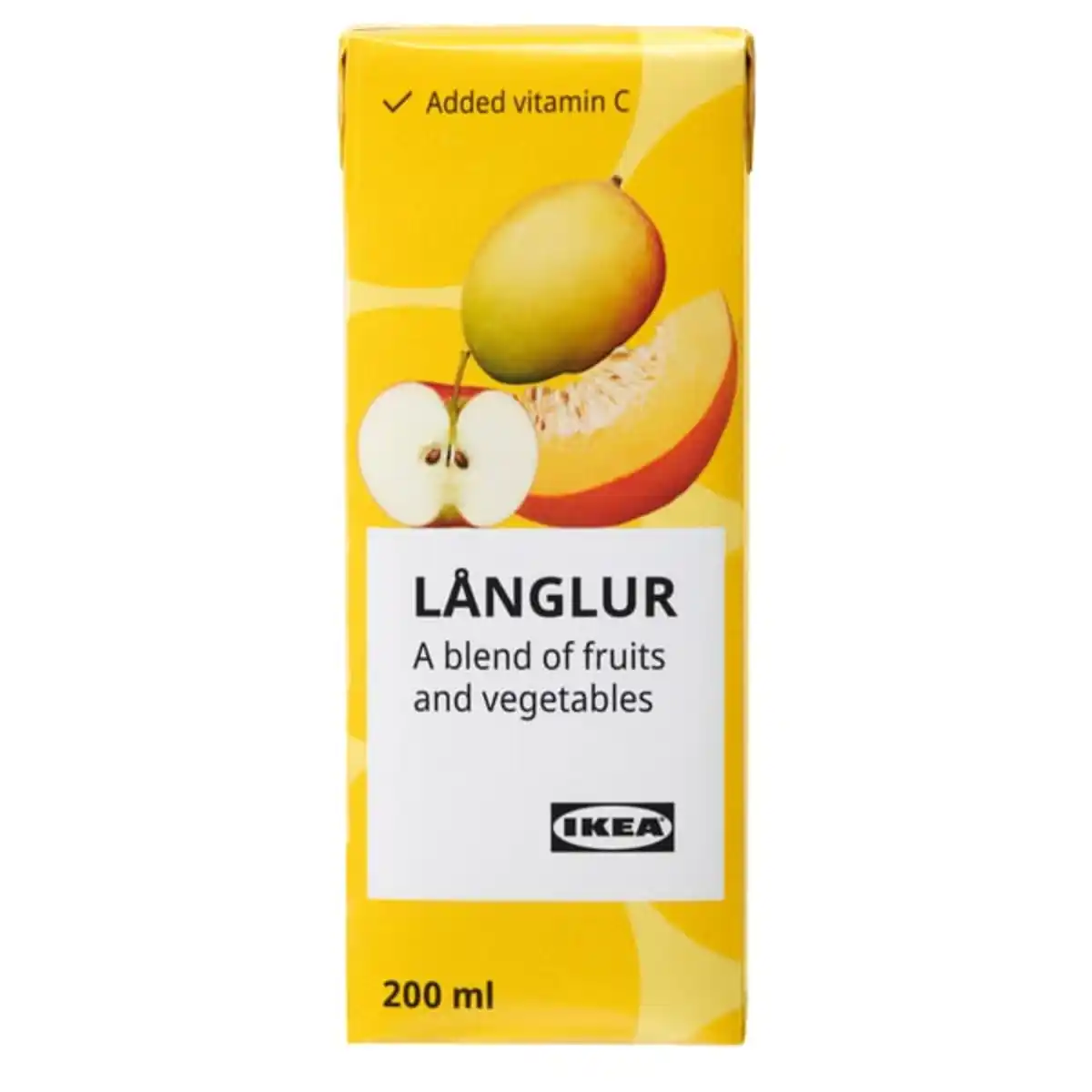 Bild 1 von LÅNGLUR Obst-/Gemüse-Smoothie, gelb/zugesetztes Vitamin C, 200 ml