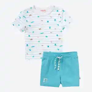Baby-Jungen-Set mit hohem Baumwollanteil, 2-teilig