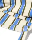 Bild 3 von 2-in-1 Strandtuch und Tasche aus Velours, mit Streifen, blau