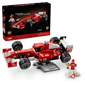 LEGO Icons 11375 Ferrari F2004 und Michael Schumacher, Formel 1 Auto, 1 Stk