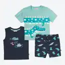 Bild 1 von Baby-Jungen-Set mit Tier-Motiven, 3-teilig