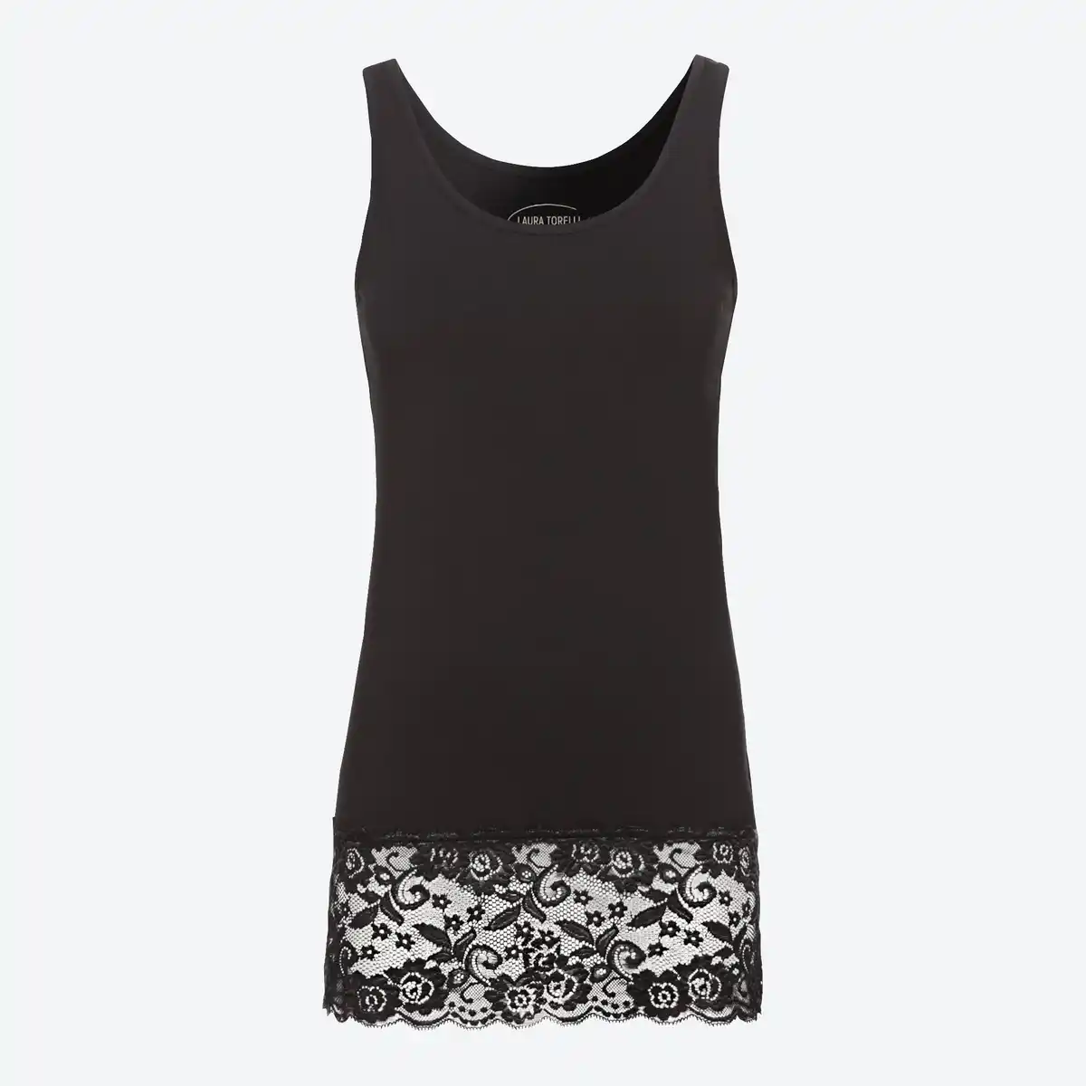 Bild 3 von Damen-Longtop mit Spitze am Saum