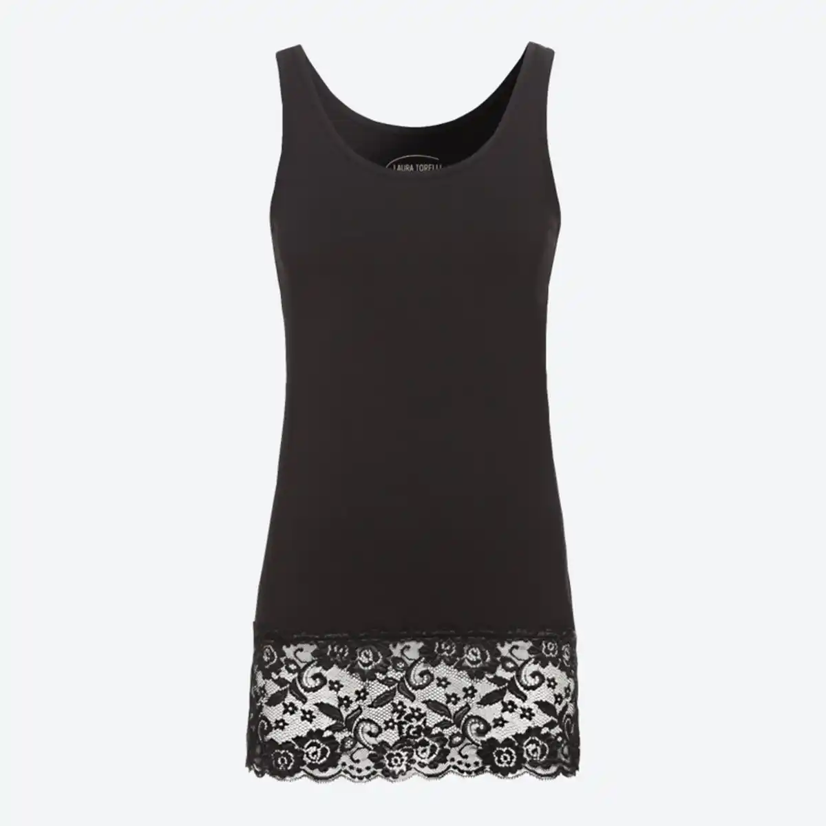 Bild 2 von Damen-Longtop mit Spitze am Saum