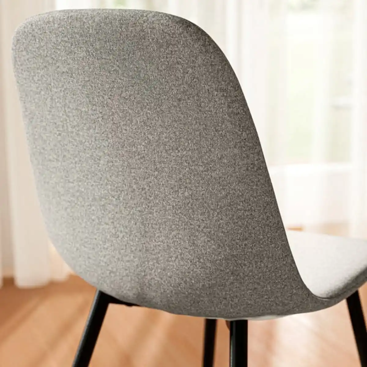 Bild 4 von TONSTAD / NORDMANSSKÄR Tisch und 4 Stühle, Eichenfurnier/Tonerud grau schwarz, 150x80 cm