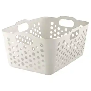 SLIBB Wäschekorb, weiß, 38 l