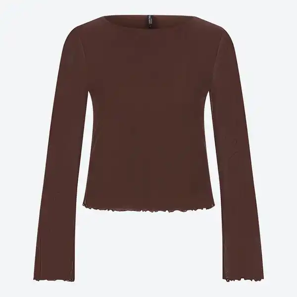 Bild 3 von Damen-Langarmshirt mit Trompetenärmeln