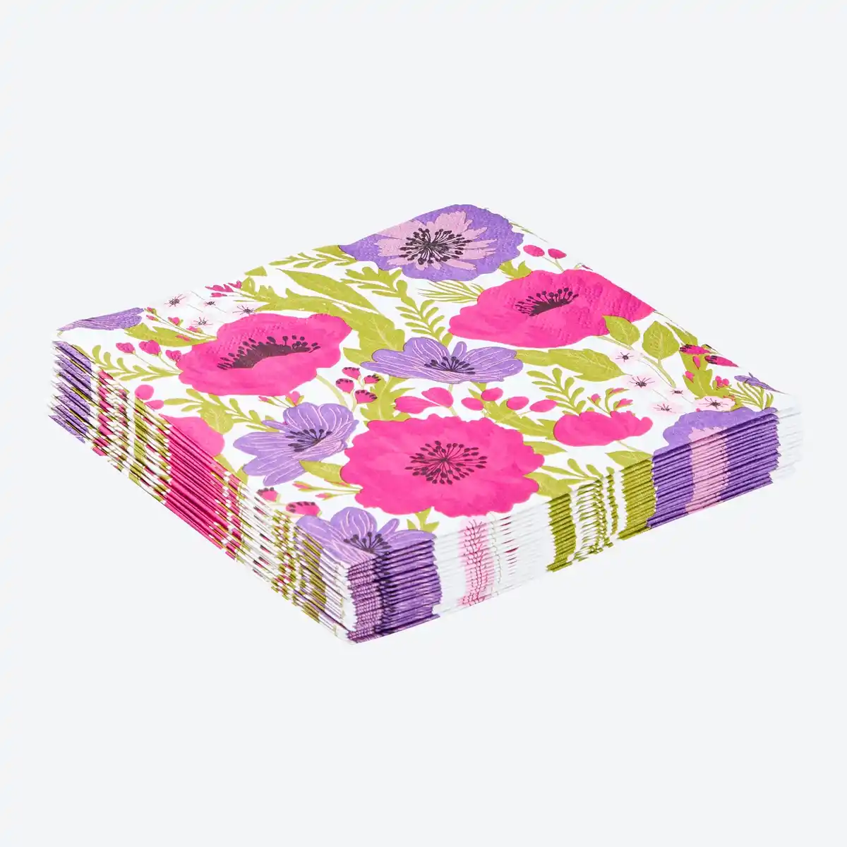 Bild 1 von Servietten mit Blumenmuster, 20er-Pack