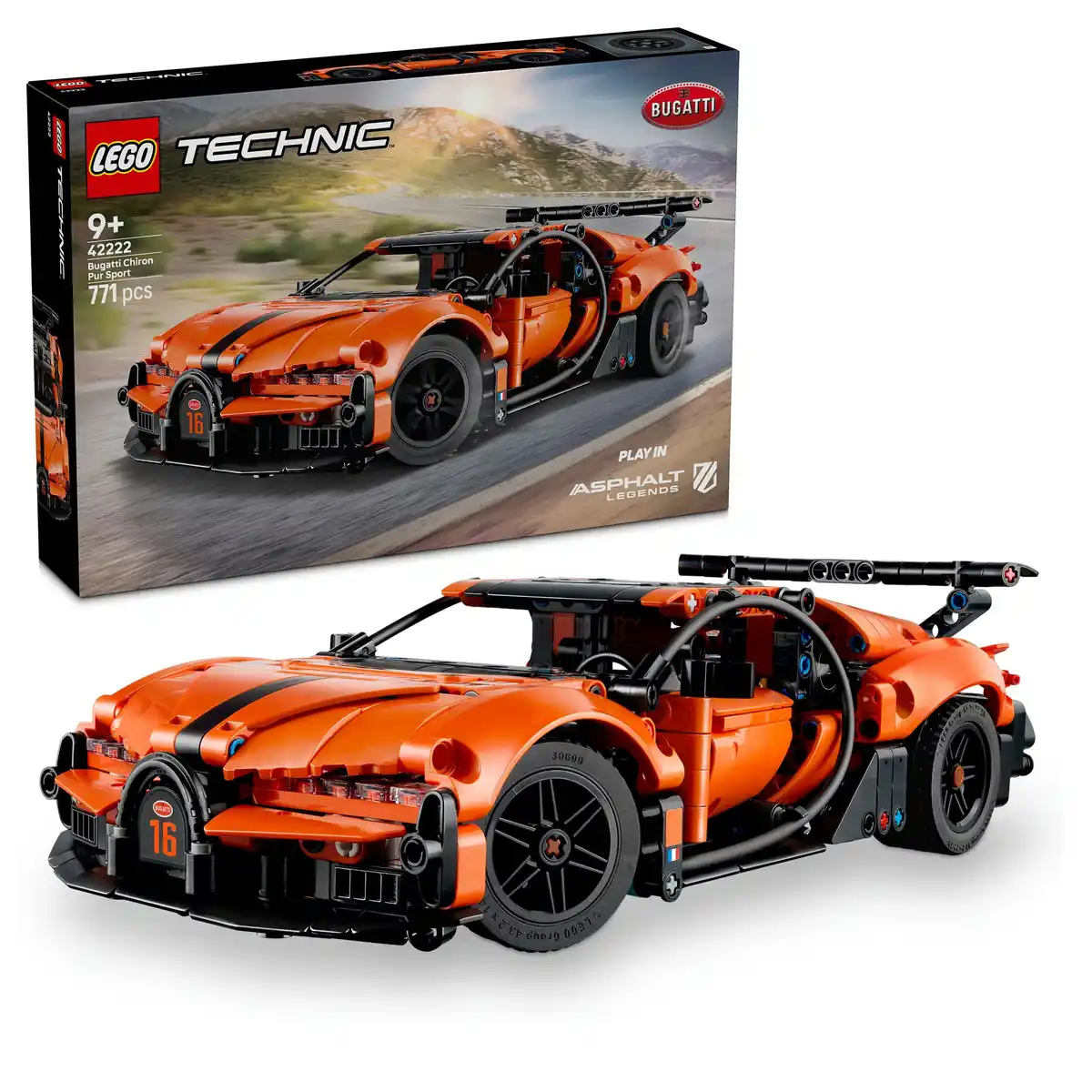 Bild 1 von LEGO Technic 42222 Bugatti Chiron Pur Sport Hypercar, 1 Stk