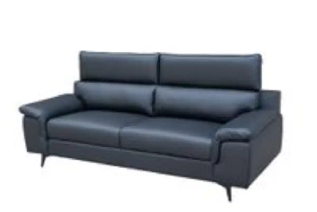 Bild 4 von 2tlg. Sofa-Set in Lederoptik - Schwarz