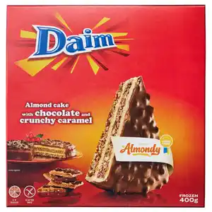 DAIM Mandeltorte Schoko-Krokant, gefroren, 400 g