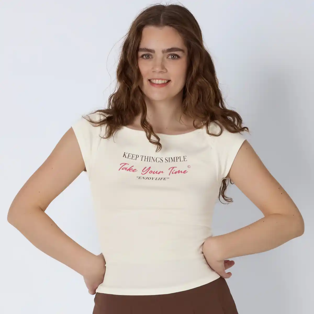 Bild 1 von Damen-T-Shirt mit Frontaufdruck