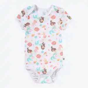 Baby-Mädchen-Body mit Meerjungfrau-Motiven
