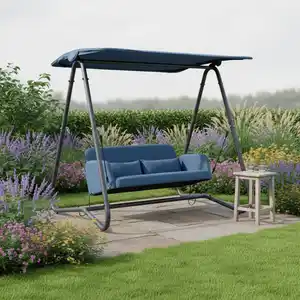 Hollywoodschaukel Ilva Blu Blau Outdoorstoff/Metall, Blau