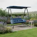 Bild 1 von Hollywoodschaukel Ilva Blu Blau Outdoorstoff/Metall, Blau