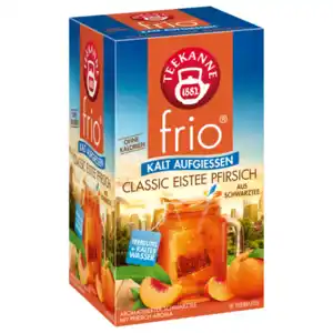 Teekanne frio Classic Eistee Pfirsich 45g, 18 Beutel