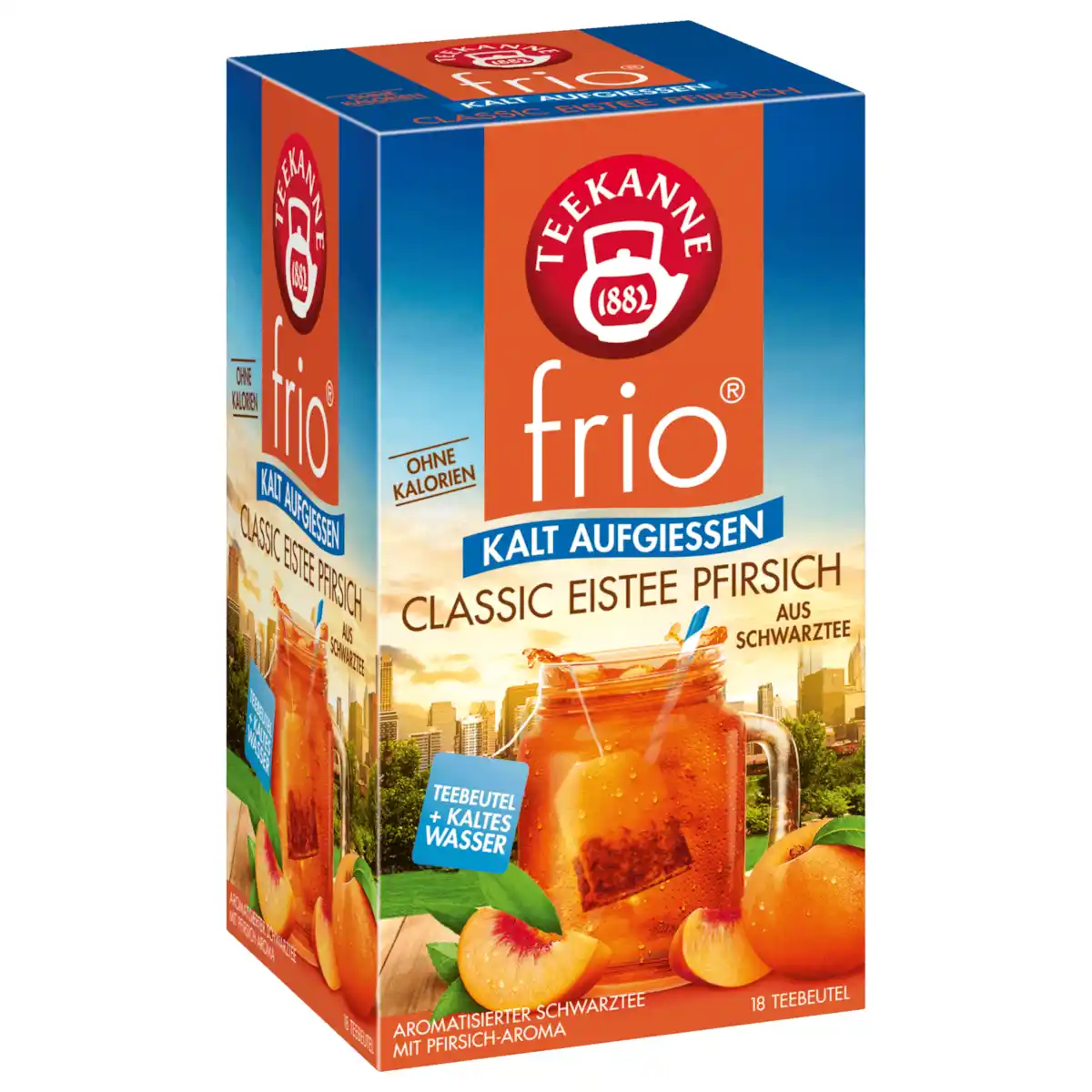 Bild 1 von Teekanne frio Classic Eistee Pfirsich 45g, 18 Beutel
