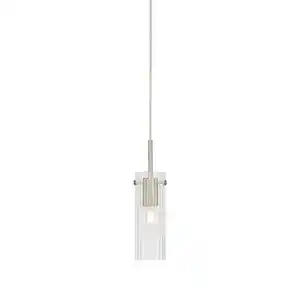 Markslöjd Pendelleuchte Tiba, Nickel, Transparent, Metall, Glas, oval,oval, 7x28.5x7 cm, höhenverstellbar, Lampen & Leuchten, Innenbeleuchtung, Hängelampen, Pendelleuchten