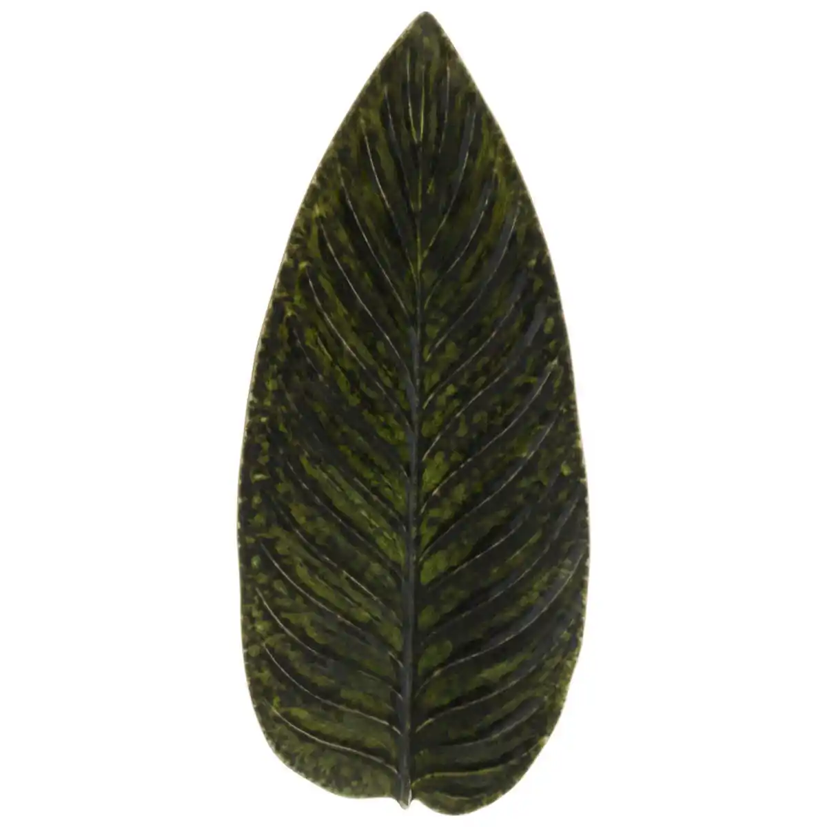 Bild 1 von Costa Nova Schale Riviera, Dunkelgrün, Keramik, Blatt, 40x4x17 cm, Handmade in Europe, Essen & Trinken, Geschirr, Schalen & Schüsseln, Schalen
