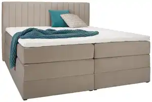 Boxspringbett Simon Beige ca. 180x200cm, Beige