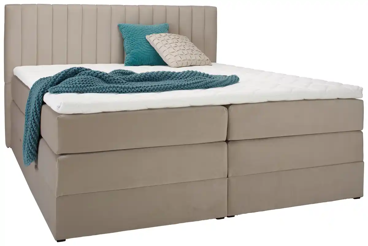 Bild 1 von Boxspringbett Simon Beige ca. 180x200cm, Beige