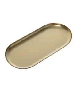 Goldfarbenes Dekotablett, gold