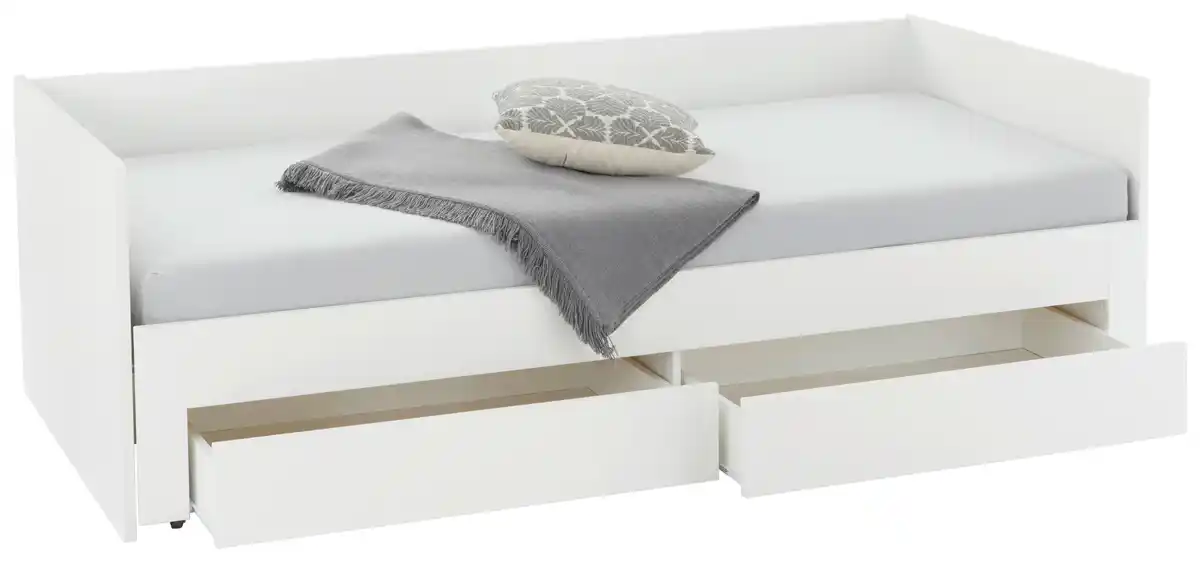 Bild 1 von Ausziehbett Jan Weiss ca. 90-180x200cm, Weiß