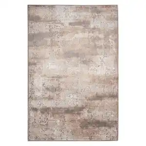 Kayoom Flachwebeteppich, Taupe, Textil, Abstraktes, rechteckig, 80x150 cm, für Fußbodenheizung geeignet, in verschiedenen Größen erhältlich, Teppiche & Böden, Teppiche, Webteppiche