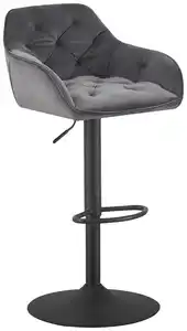 Barhocker Eileen Grau/Schwarz, Grau, Schwarz
